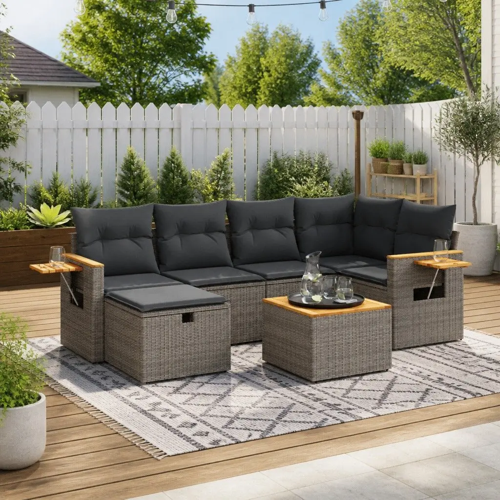 7 Piece Garden Sofa Set for Relaxation