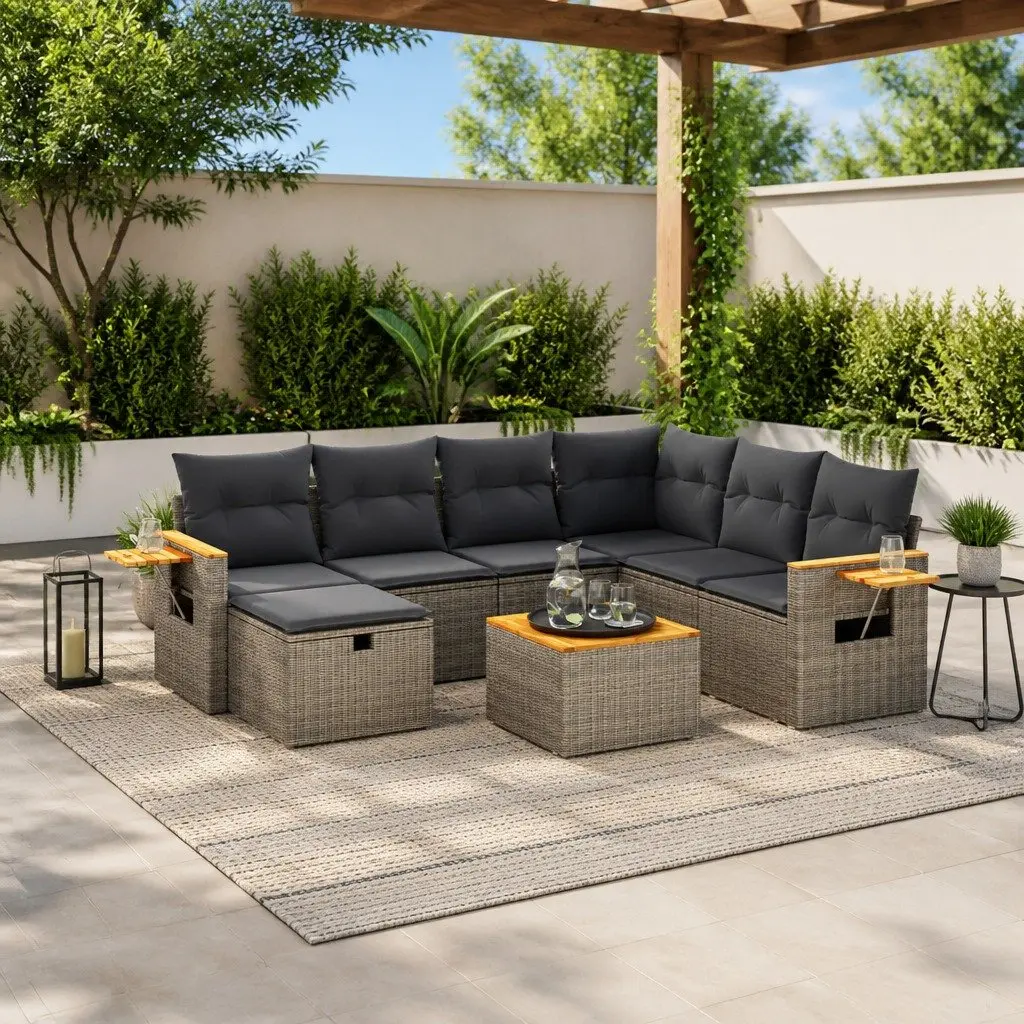 8 Piece Garden Sofa Set