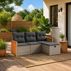 Create a Cozy Outdoor Retreat with a 4 Piece Sofa Set