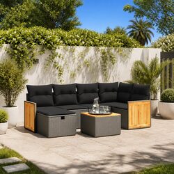 Create Your Perfect Outdoor Retreat with This 7 Piece Sofa Set
