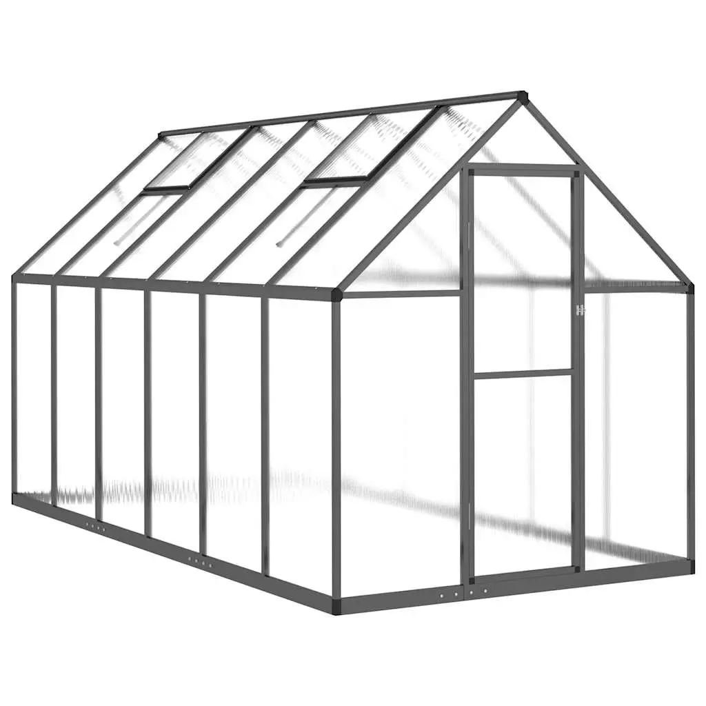 Walk-In Greenhouse Aluminium Polycarbonate 334x169x195cm