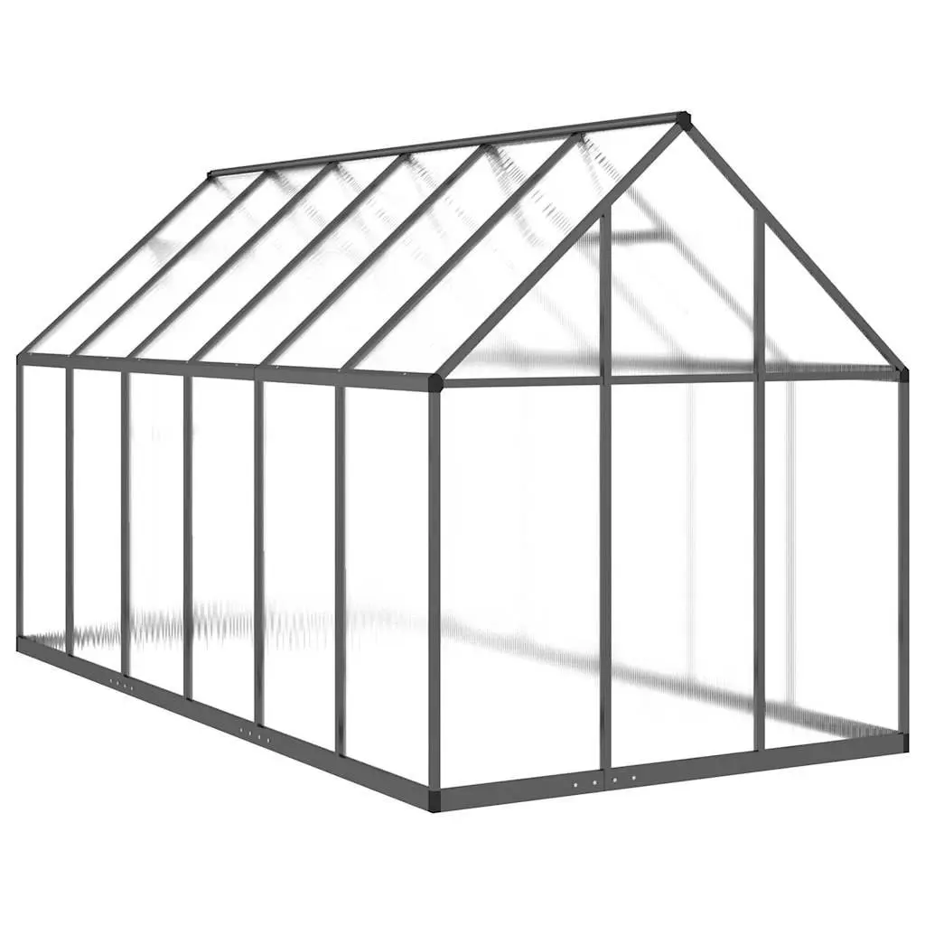 Walk-In Greenhouse Aluminium Polycarbonate 334x169x195cm