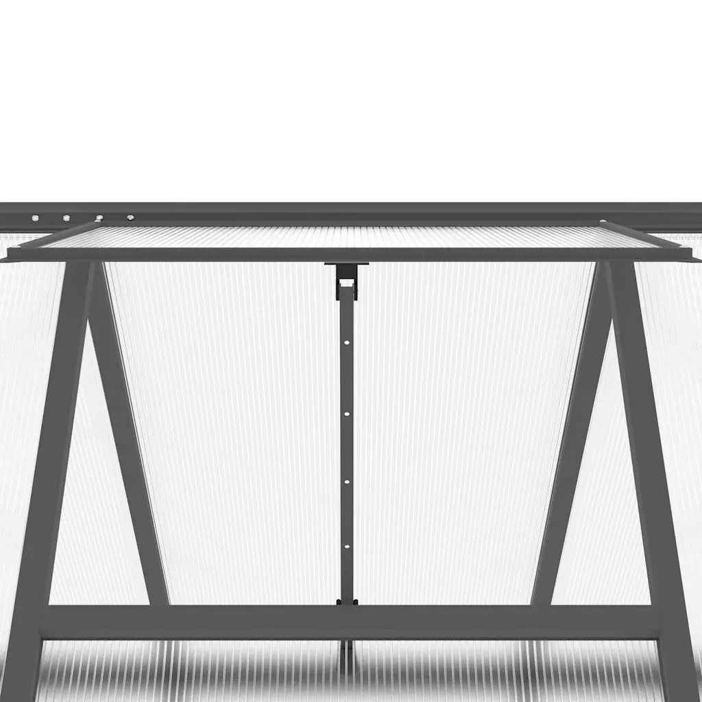 Walk-In Greenhouse Aluminium Polycarbonate 334x169x195cm