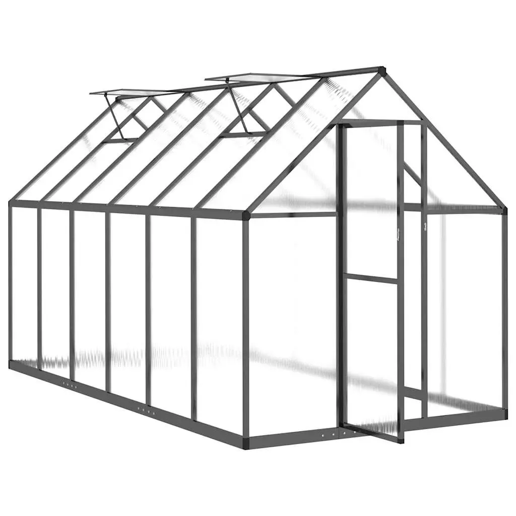 Walk-In Greenhouse Aluminium Polycarbonate 334x169x195cm