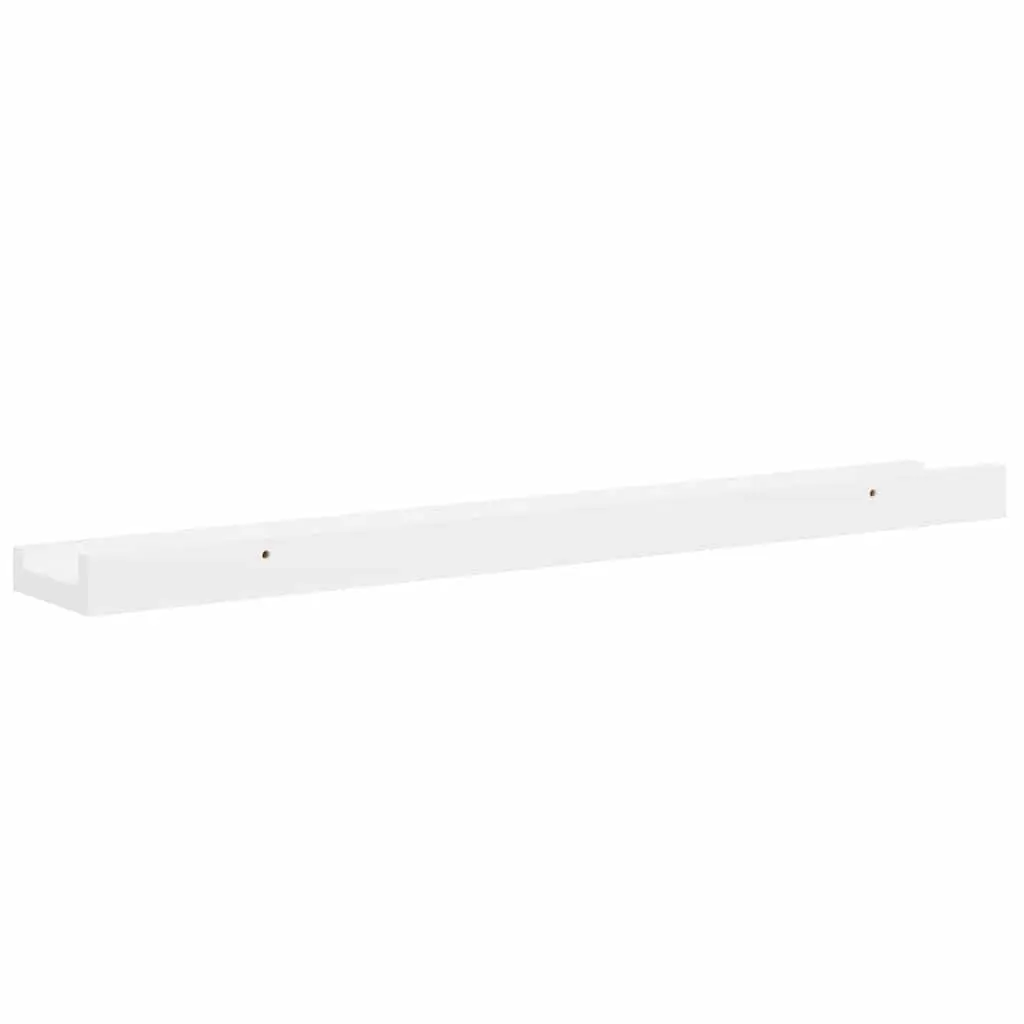 Wall Shelves High Gloss White 60x9x3 cm Floating Storage Display Shelving 2 pcs