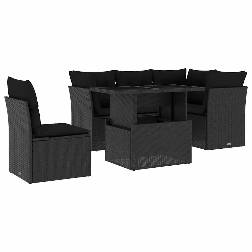 6 Piece Garden Sofa Set for Outdoors