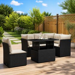Get Comfortable with a 6 Piece Garden Sofa Set