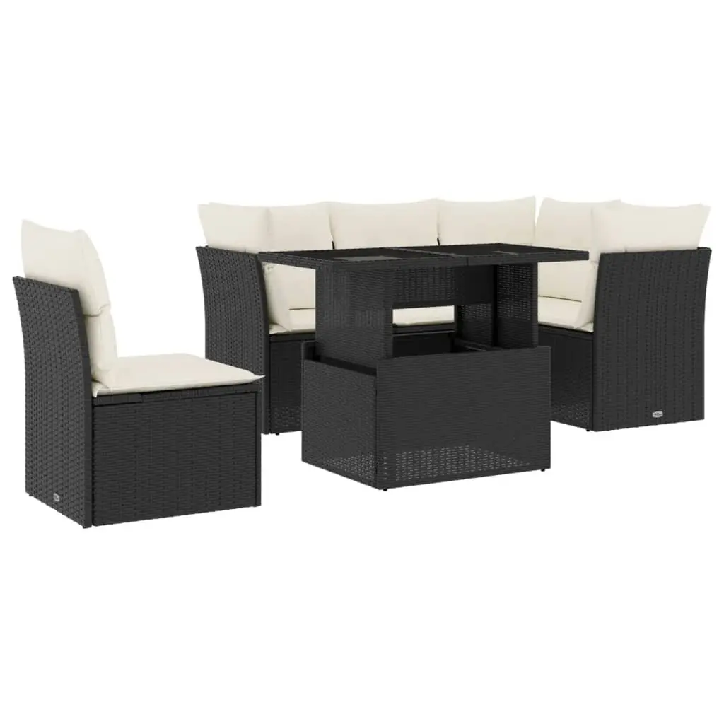 6 Piece Garden Sofa Set