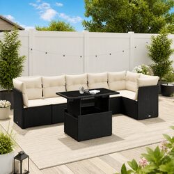 7 Piece Garden Sofa Set with Easy Care and Comfort