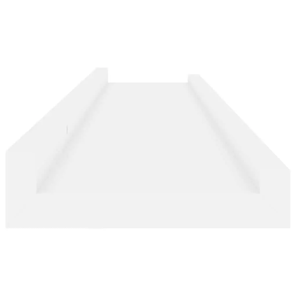 Wall Shelves High Gloss White Floating Storage Display 80 x 9 x 3 cm 2 Piece