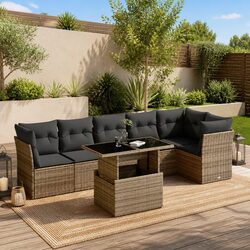 Make Your Patio Inviting with a 7 Piece Sofa Set