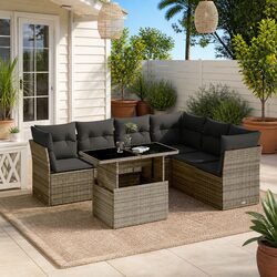 Create a Welcoming Outdoor Space with 7 Piece Sofa Set