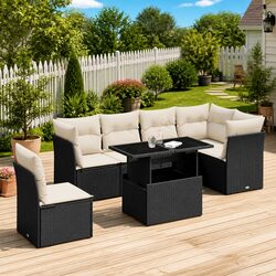 Create a Welcoming Space with Our 7 Piece Garden Sofa Set