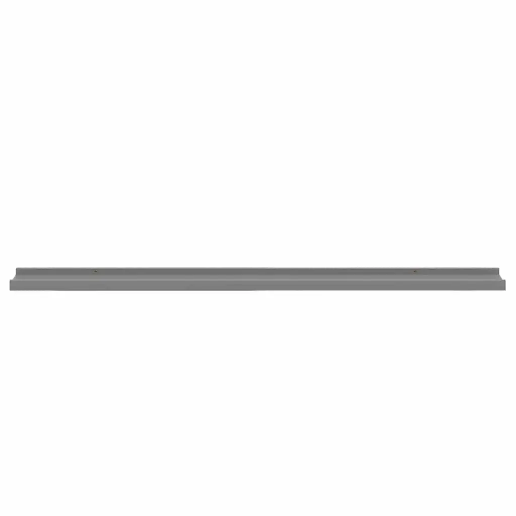 Wall Shelves Grey 100x9x3 cm Storage Display Floating Shelving Unit 2 Piece