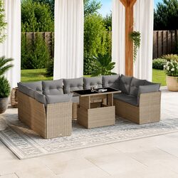 Enjoy Outdoor Gatherings with a Stylish 10-Piece Sofa Set
