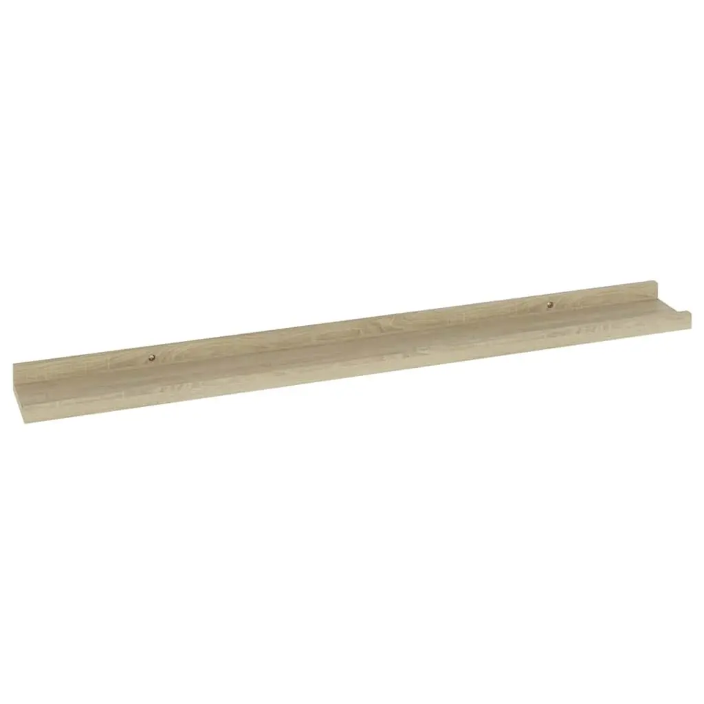 Wall Shelves Floating Storage Display Ledges Brown 80x9x3 cm 2 pcs
