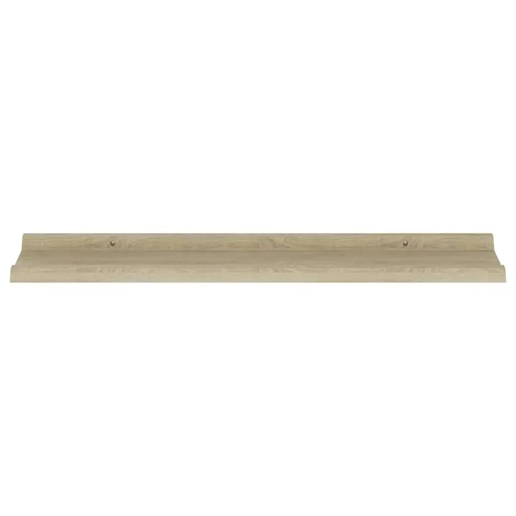 Wall Shelves Floating Storage Display Ledges Brown 80x9x3 cm 2 pcs
