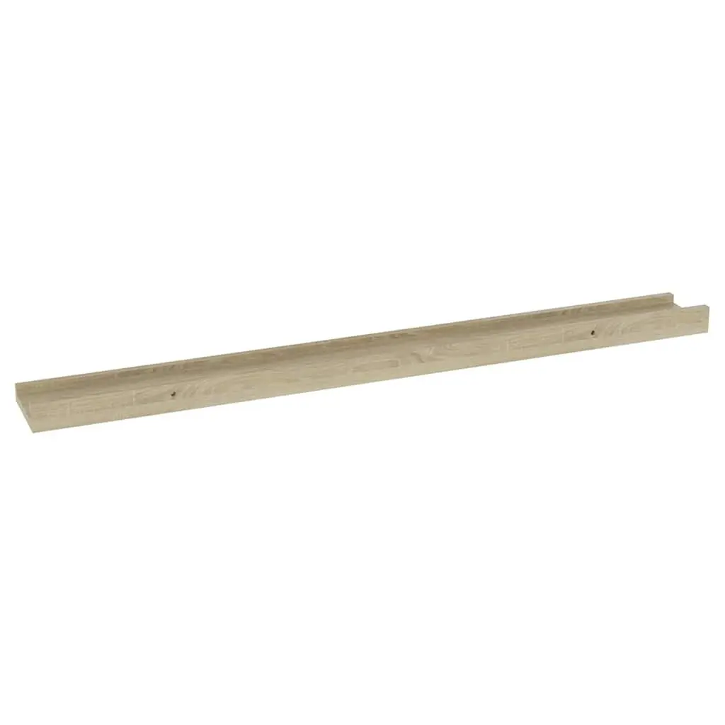 Wall Shelves Floating Storage Display Ledges Brown 80x9x3 cm 2 pcs
