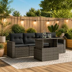 Your New Favorite 5 Piece Grey Garden Sofa Set