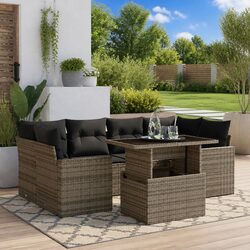 Your Perfect 7 Piece Grey Garden Sofa Set Awaits