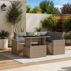 5-Piece Garden Sofa Set with Cushions for Your Space