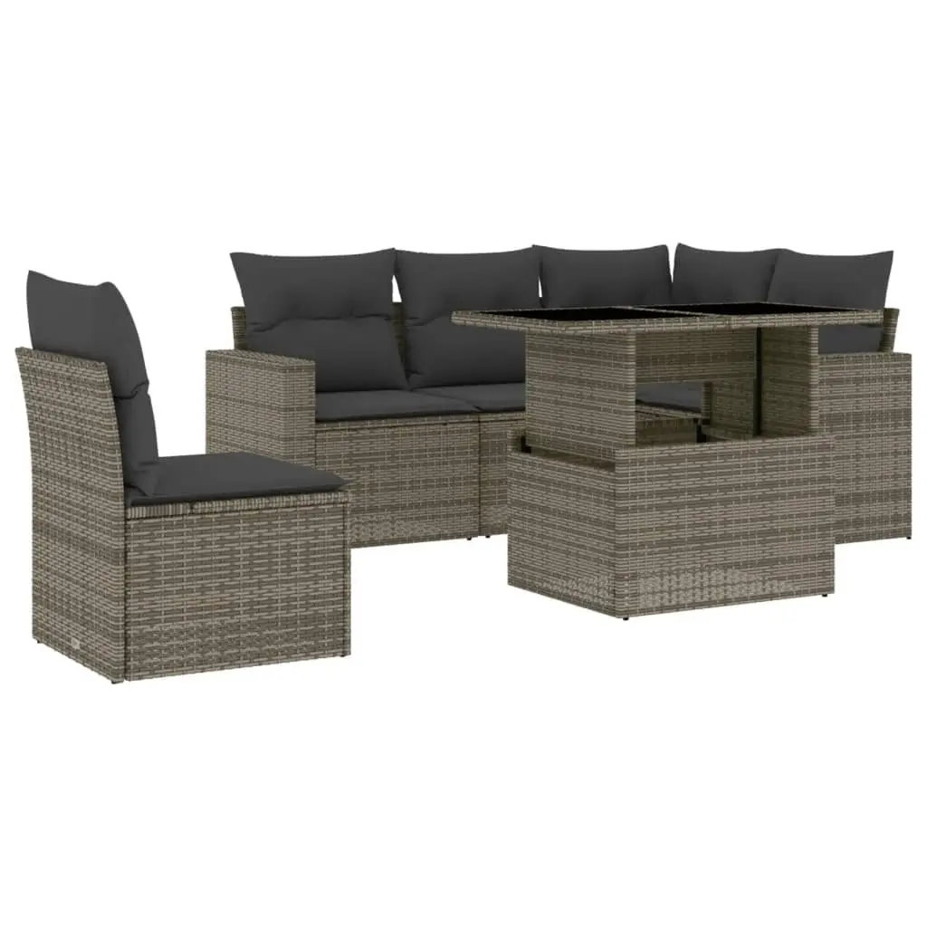 6 Piece Garden Sofa Set