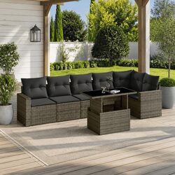 Friendly 7 Piece Garden Sofa Set for Your Patio Relaxation