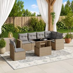 Friendly and Welcoming: 7 Piece Garden Sofa Set