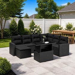 Your New Favorite Outdoor Seating: 8 Piece Garden Sofa Set