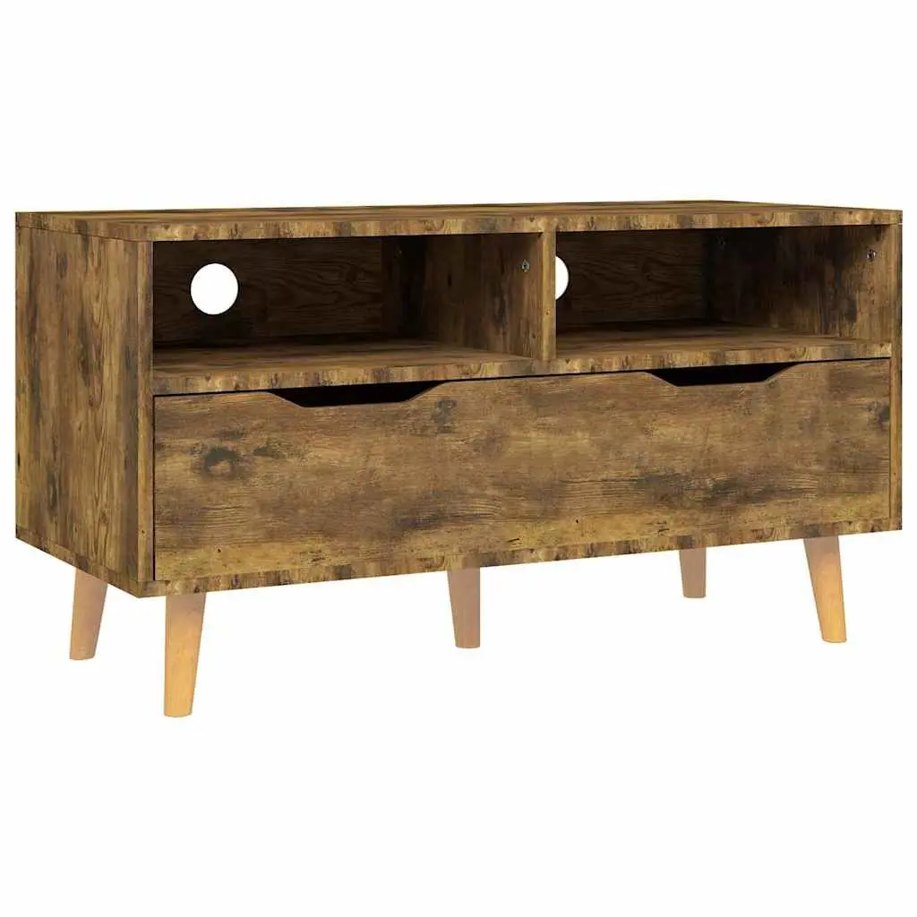 TV Cabinet Brown Engineered Wood Living Room Storage Stand Display Unit