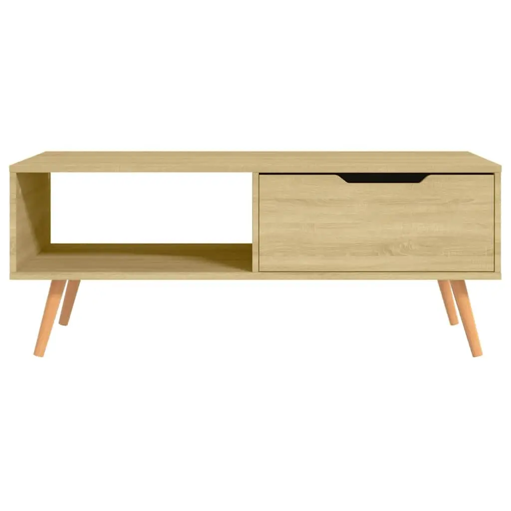 Coffee Table Brown Engineered Wood Spacious 100 x 49.5 x 43 cm