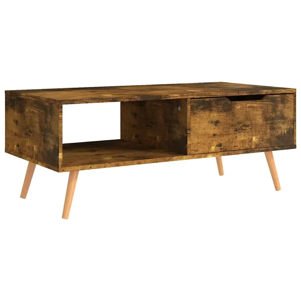 Coffee Table Brown Engineered Wood Compact 100 x 49.5 x 43 cm