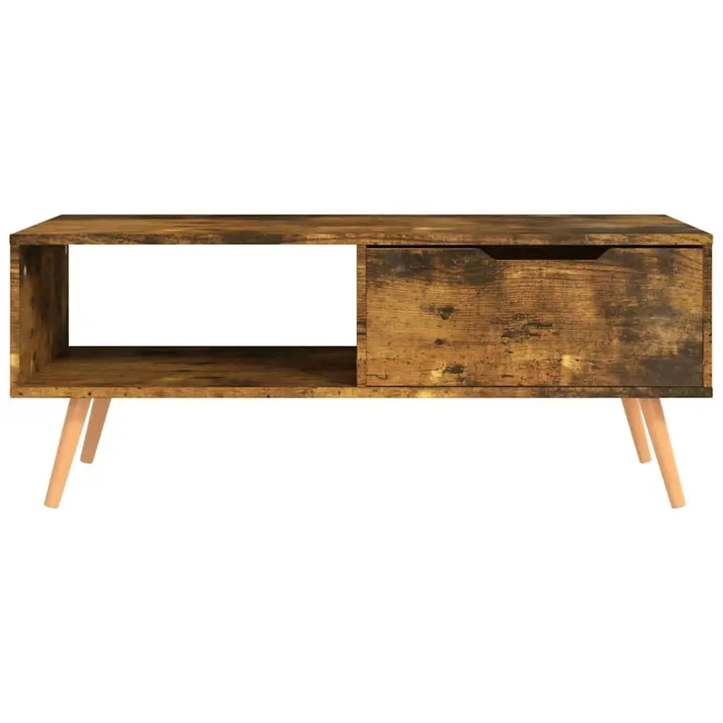 Coffee Table Brown Engineered Wood Compact 100 x 49.5 x 43 cm