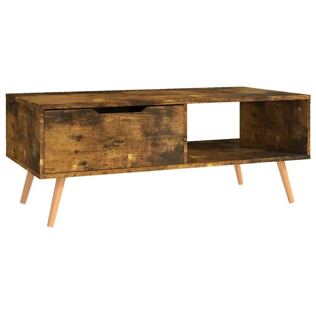 Coffee Table Brown Engineered Wood Compact 100 x 49.5 x 43 cm