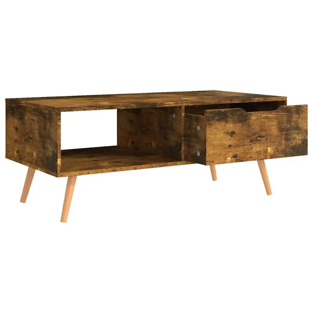Coffee Table Brown Engineered Wood Compact 100 x 49.5 x 43 cm