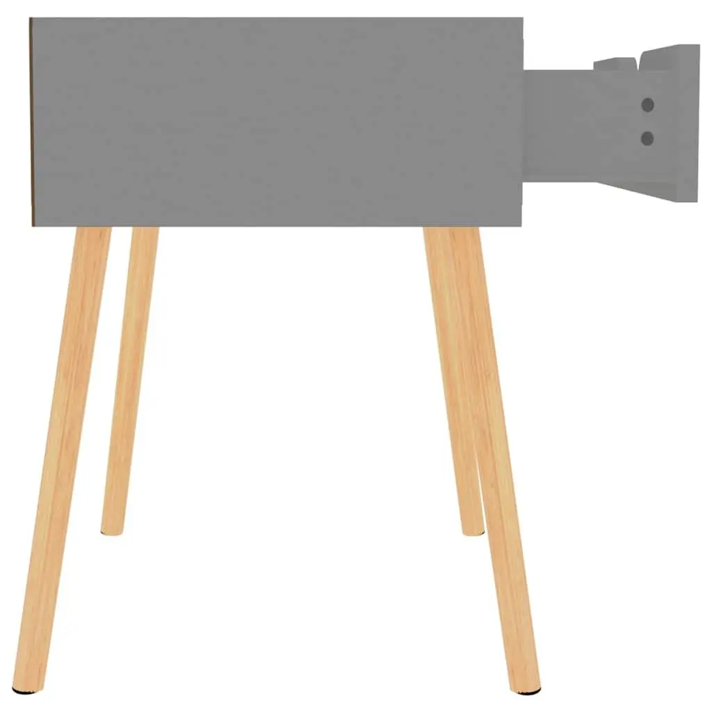 Bedside Cabinets Grey 40x40x56 cm Storage Nightstand Side Table Drawer 2 Piece