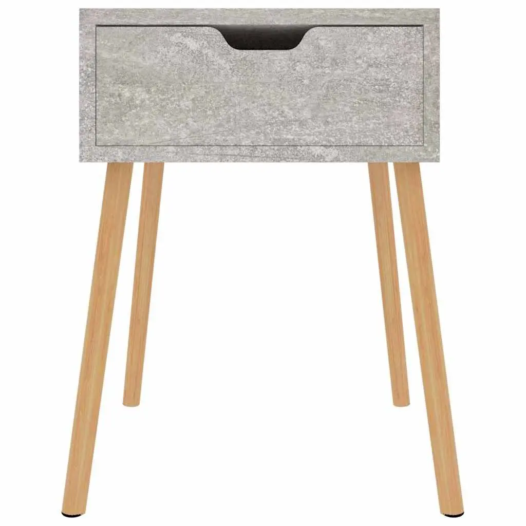 Bedside Cabinets 2 pcs Grey 40x40x56 cm Engineered Wood Side Table Nightstand