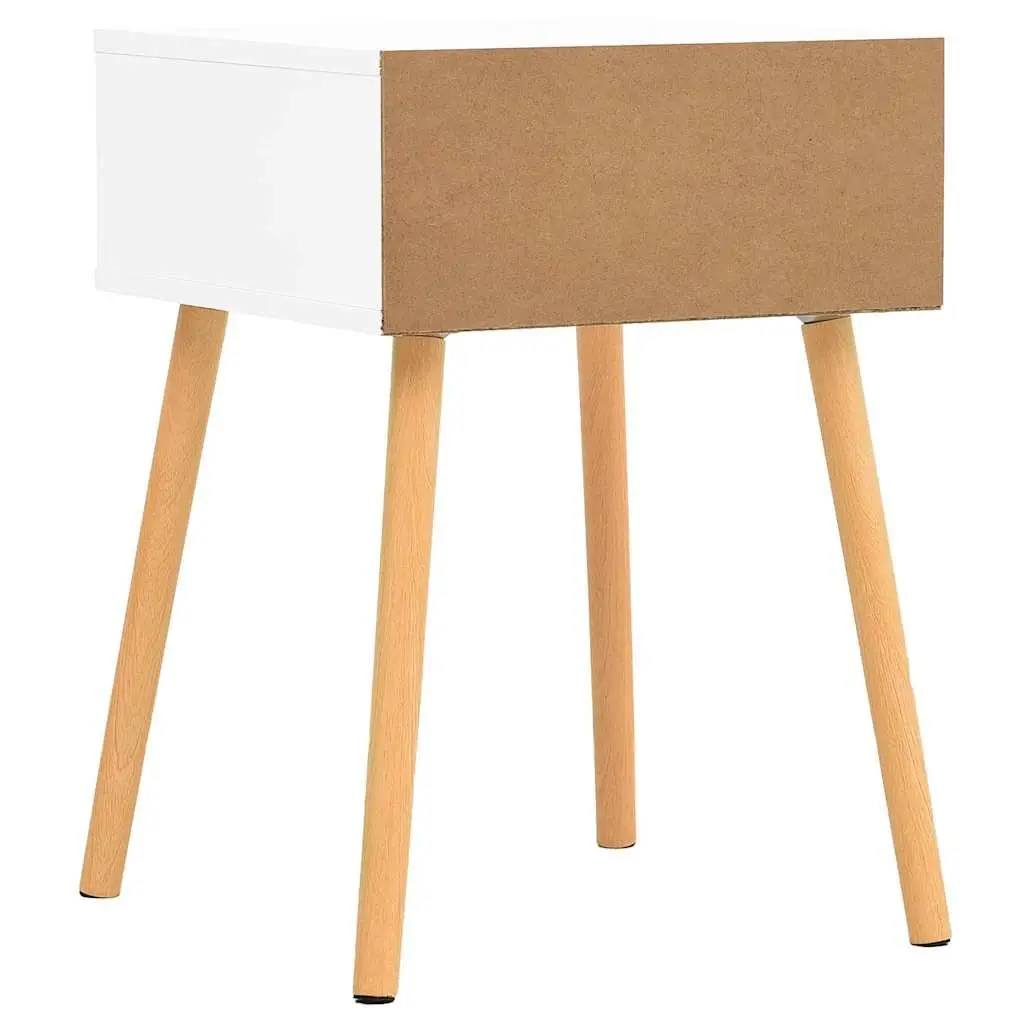 Bedside Cabinet Engineered Wood White Sonoma Oak 56 cm Height