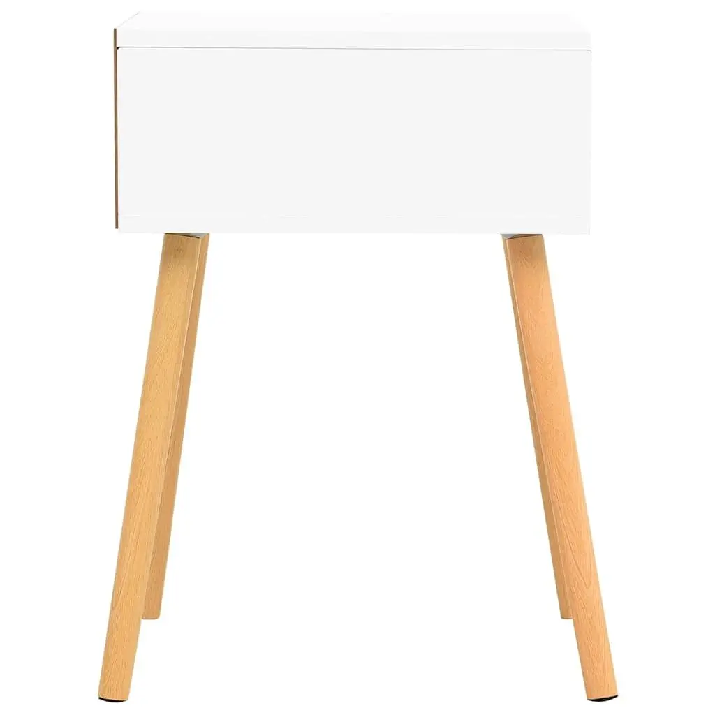 Bedside Cabinet Engineered Wood White Sonoma Oak 56 cm Height