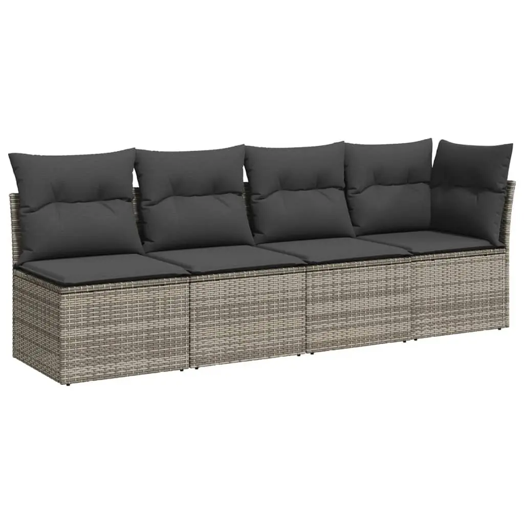 Outdoor Sofa Set Modular 11 Piece PE Rattan with Cushions