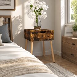 Your Friendly Brown Bedside Cabinet 40x40x56 cm