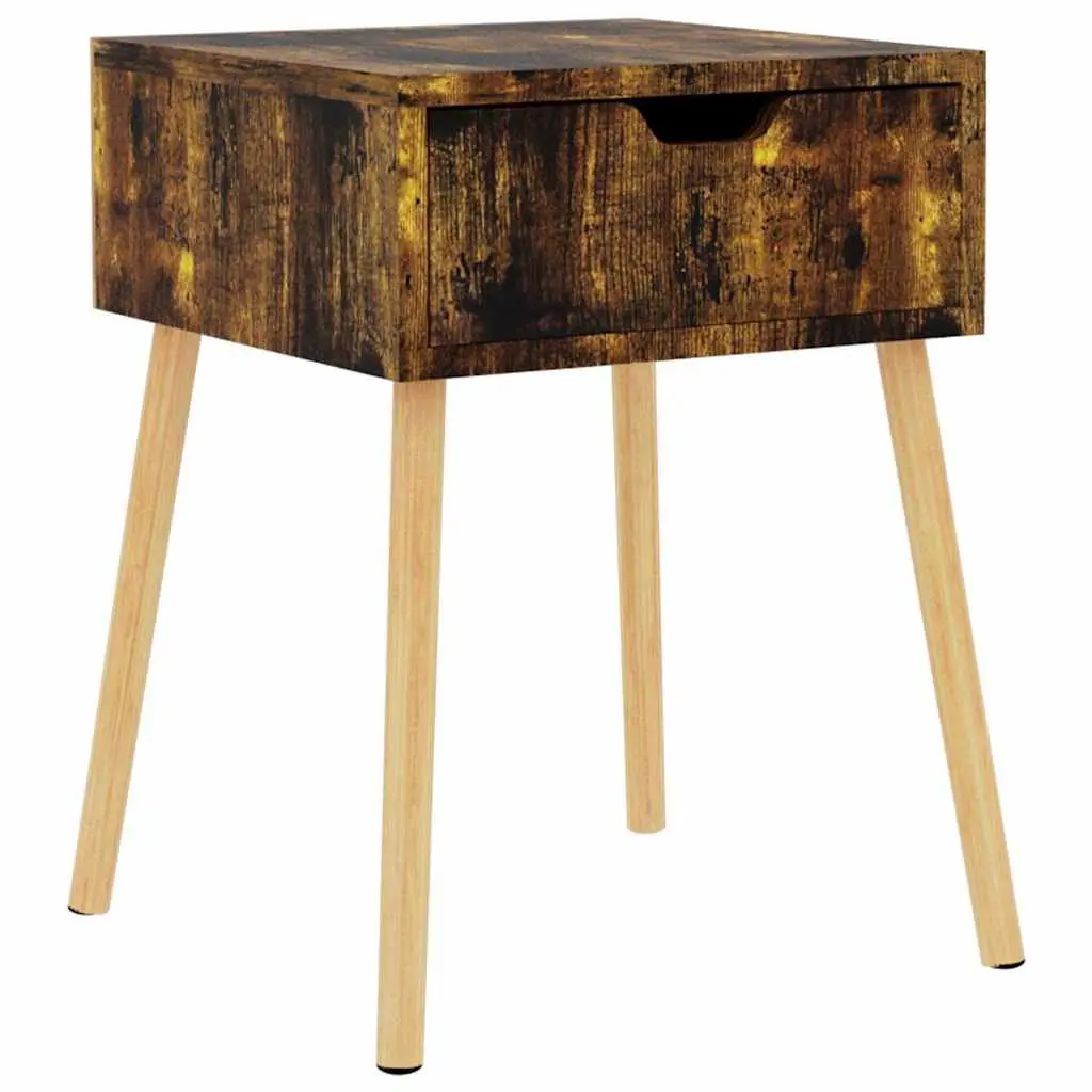 Bedside Cabinet 40x40x56 cm Brown Side Table Storage Drawer Furniture