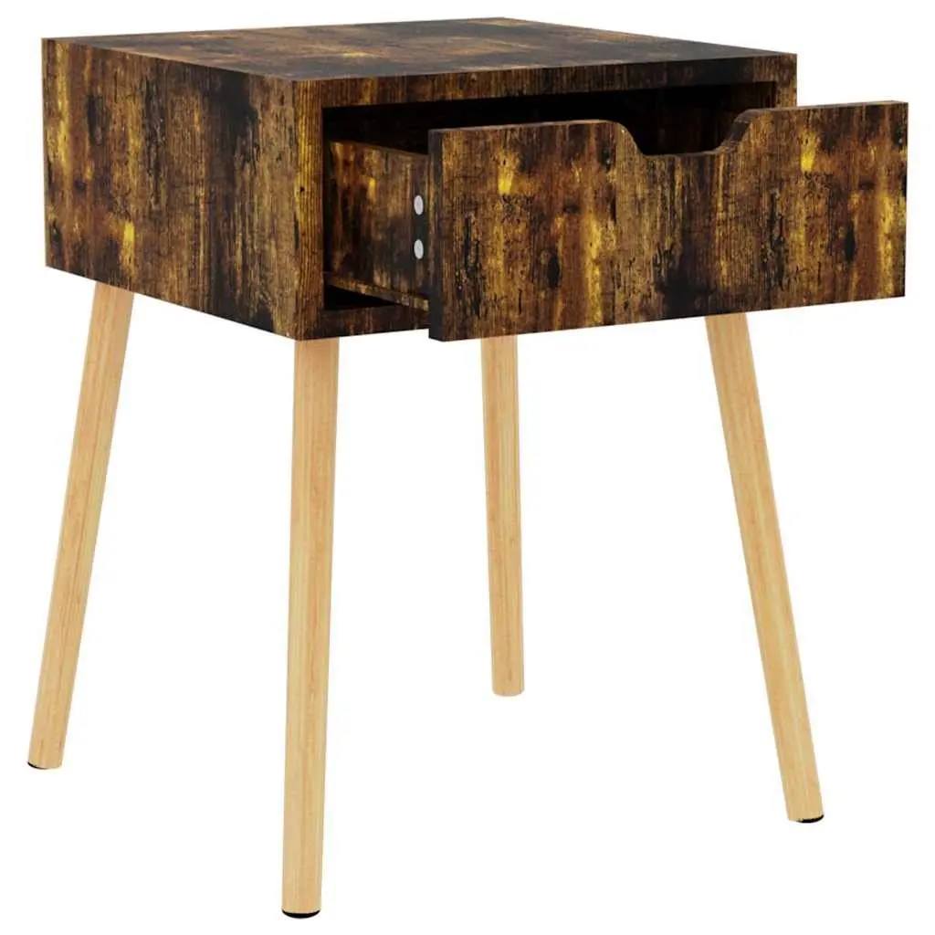 Bedside Cabinet 40x40x56 cm Brown Side Table Storage Drawer Furniture