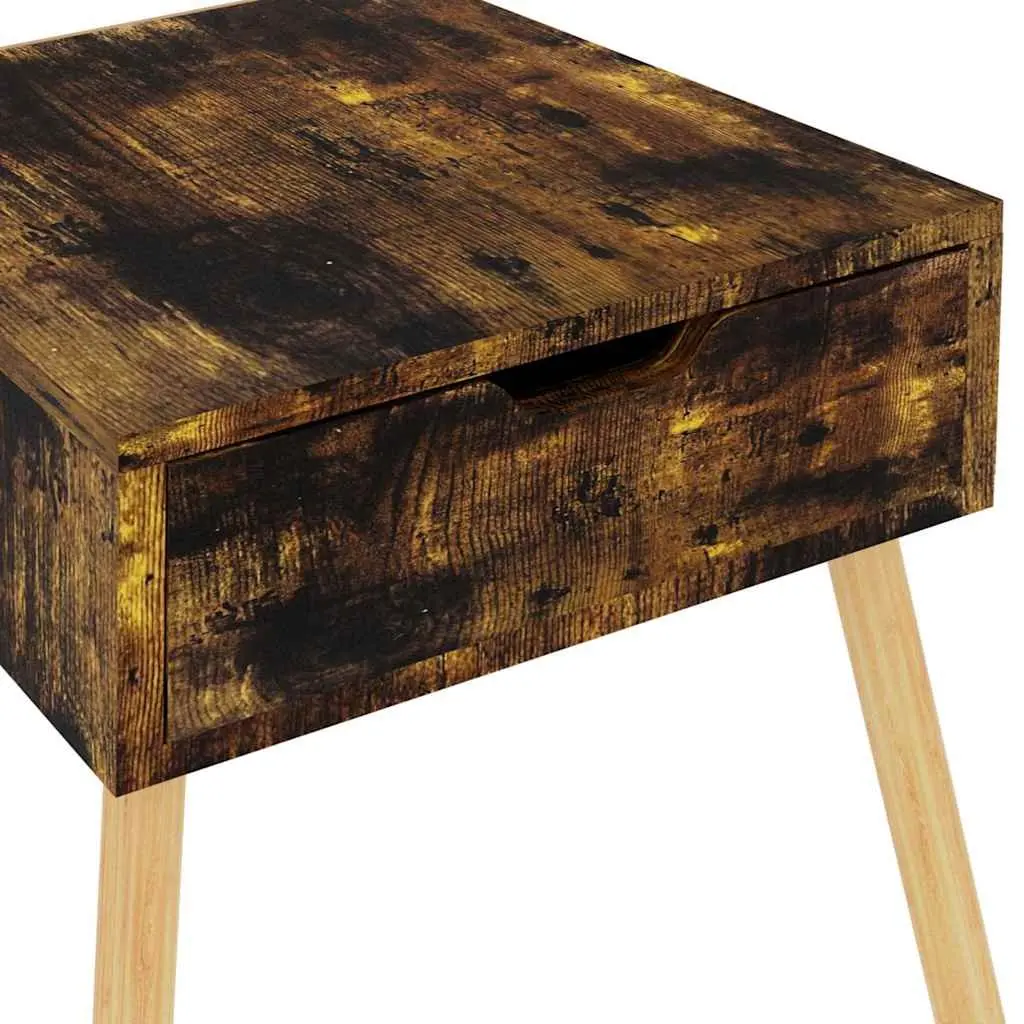 Bedside Cabinet 40x40x56 cm Brown Side Table Storage Drawer Furniture