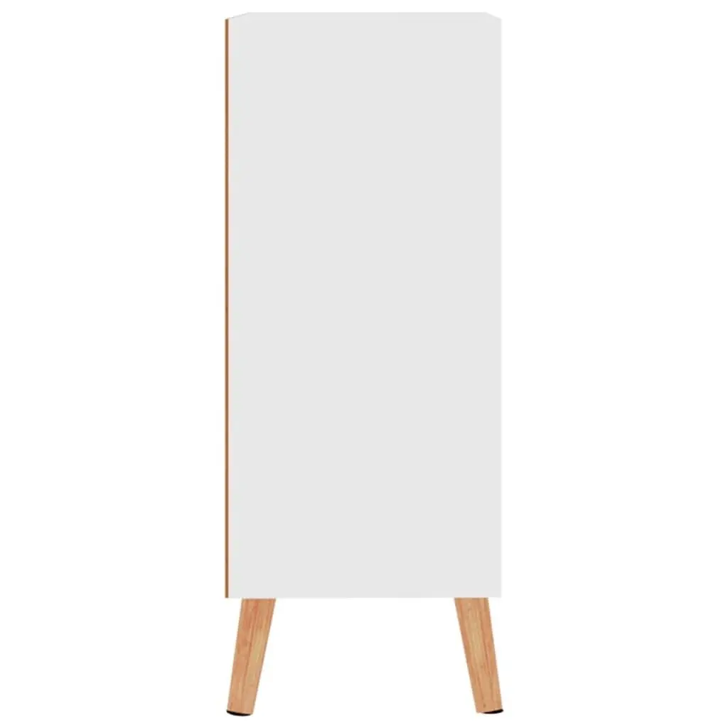 White Sideboard Storage Cabinet Engineered Wood Buffet Living Room Cupboard