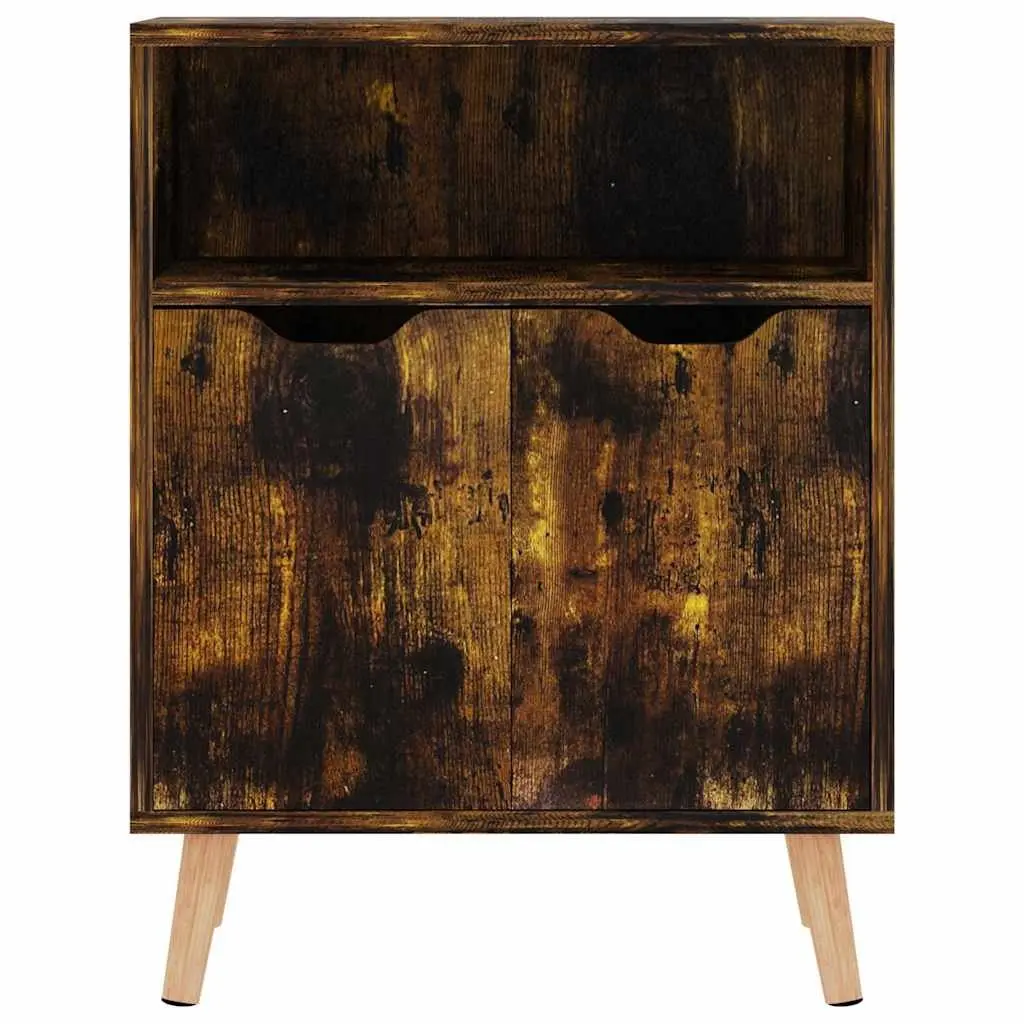 Sideboard Storage Cabinet Brown Engineered Wood Living Room Furniture 60W x 30D x 72H cm