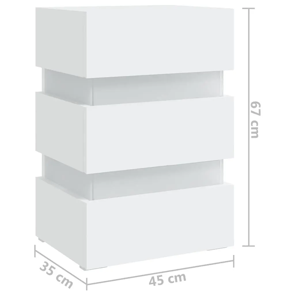 LED Bedside Cabinet for Storage