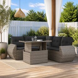 Friendly 6 Piece Garden Sofa Set for Your Outdoor Enjoyment