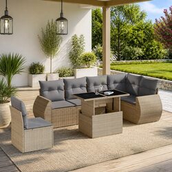 Your Ideal Outdoor Sofa Set: 7 Piece Modular Design
