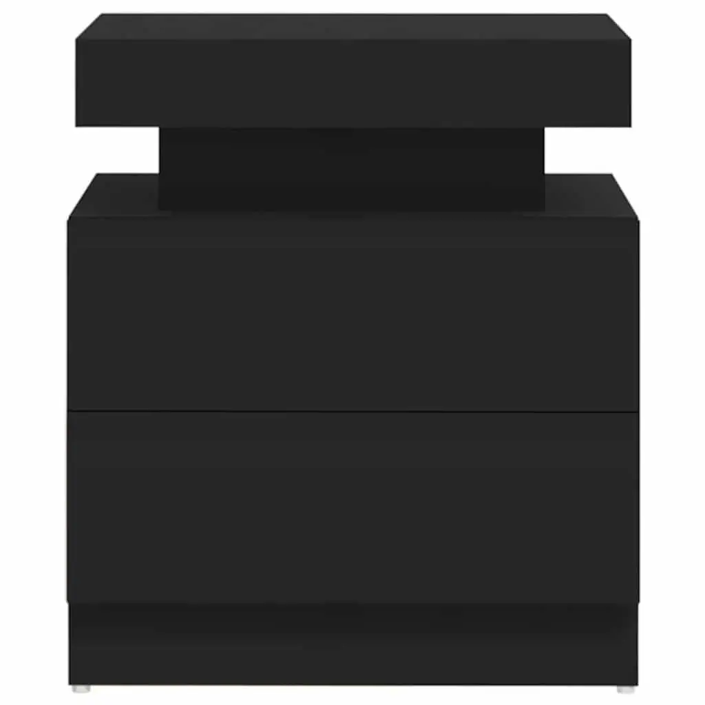 Black Bedside Table